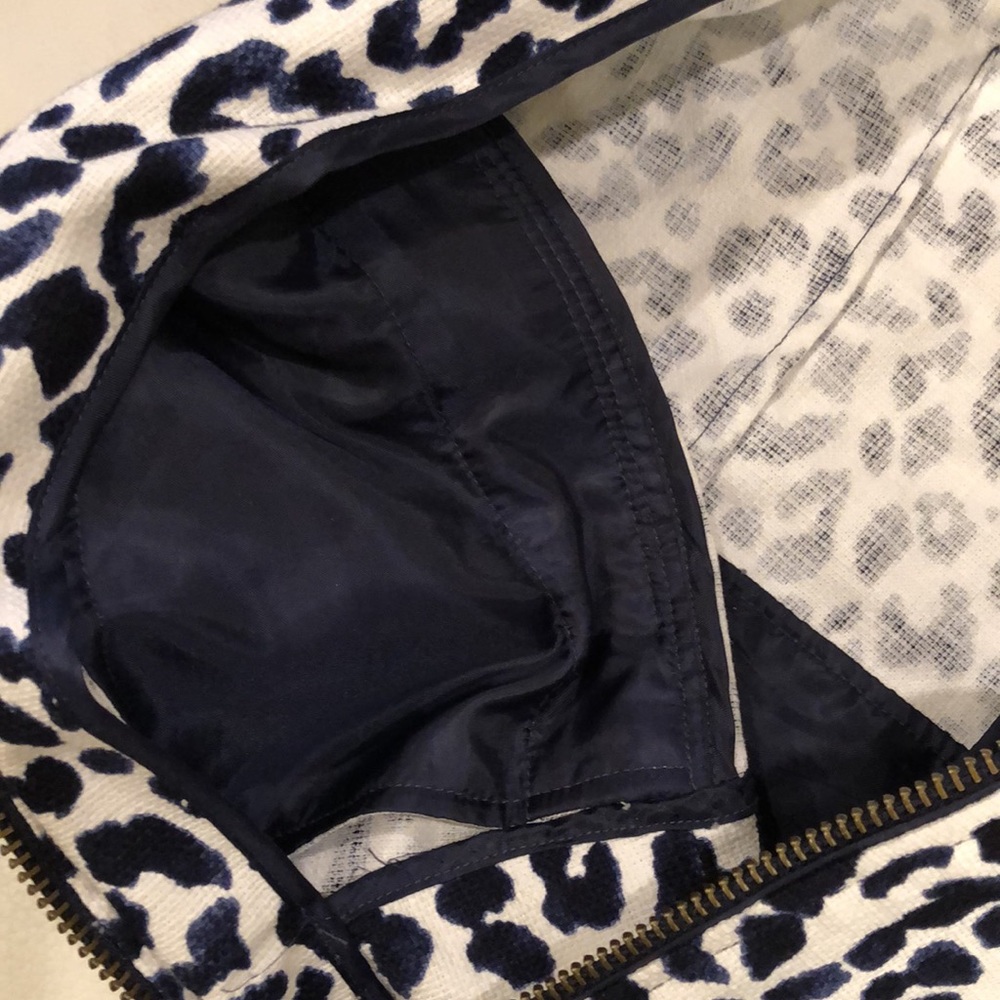 J. Crew leopard print zip front jacket - Picture 7 of 8